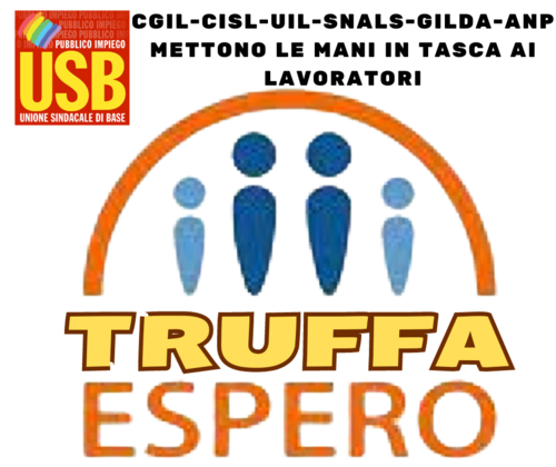 USB Pubblico Impiego - Scuola: Fondo Espero: Cgil-Cisl-Uil Obbligano ...