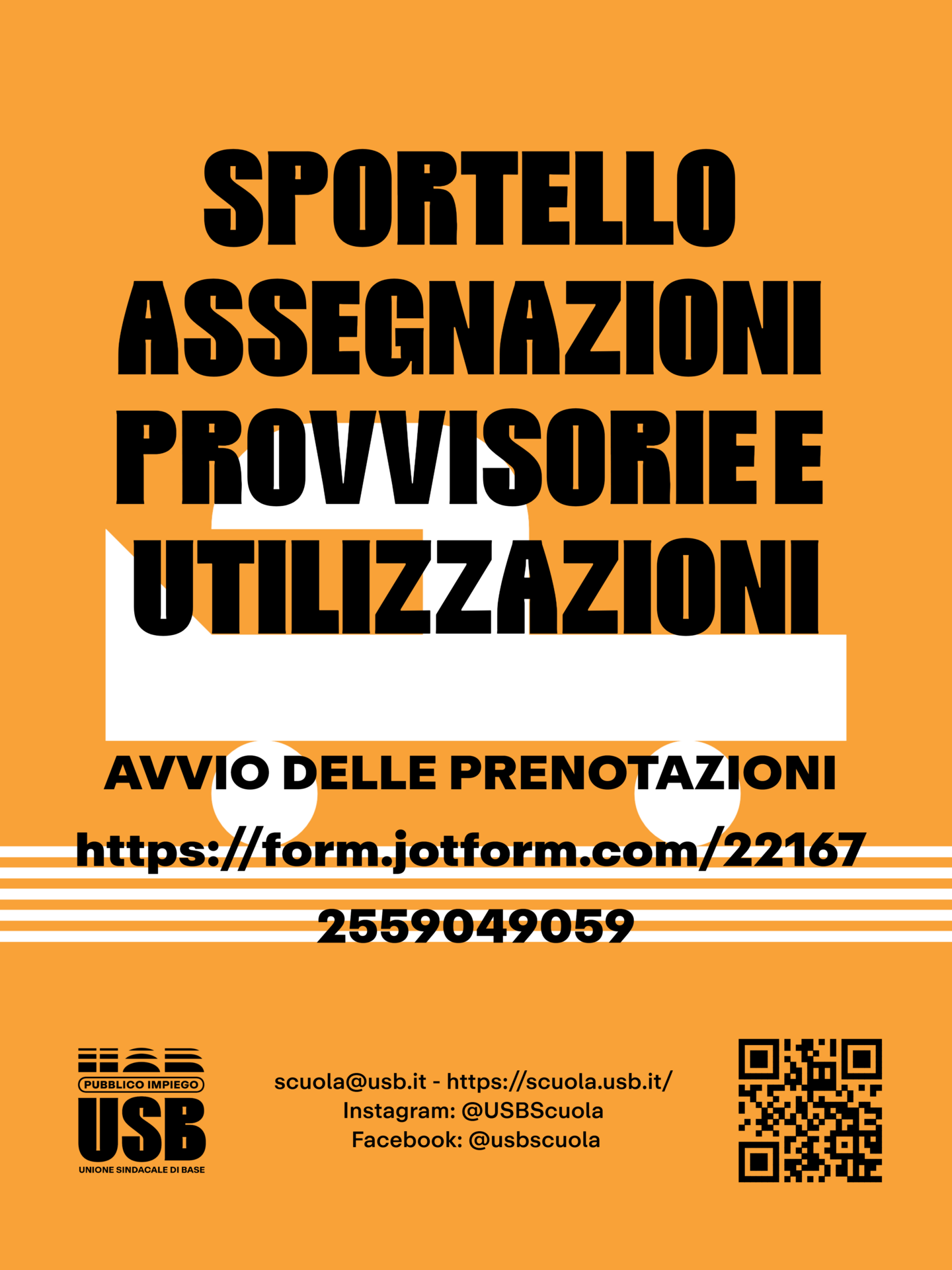 USB Scuola: sportello assegnazioni provvisorie e utilizzazioni