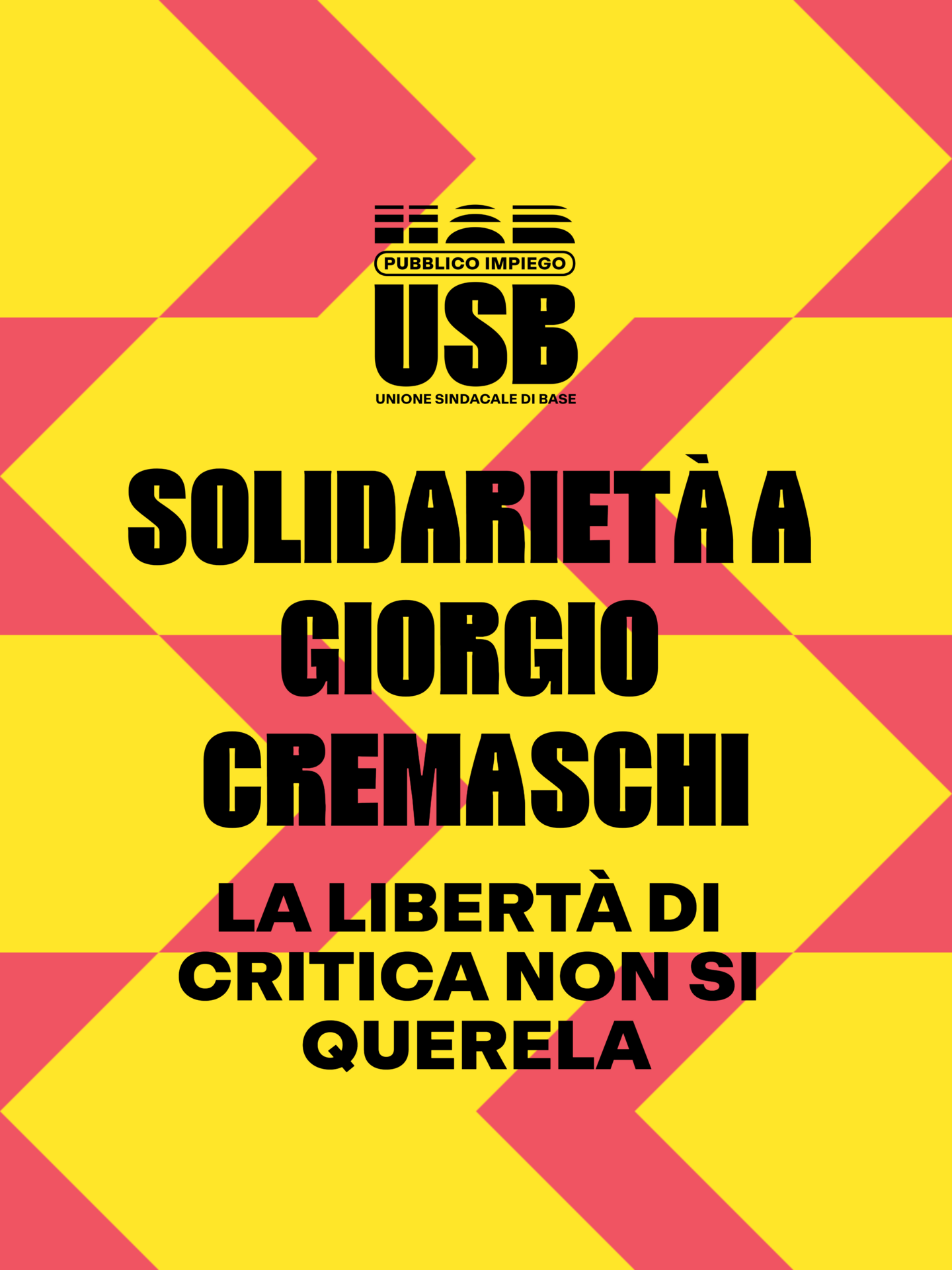 SOLIDARIETÀ A GIORGIO CREMASCHI: LA LIBERTÀ DI CRITICA NON SI QUERELA