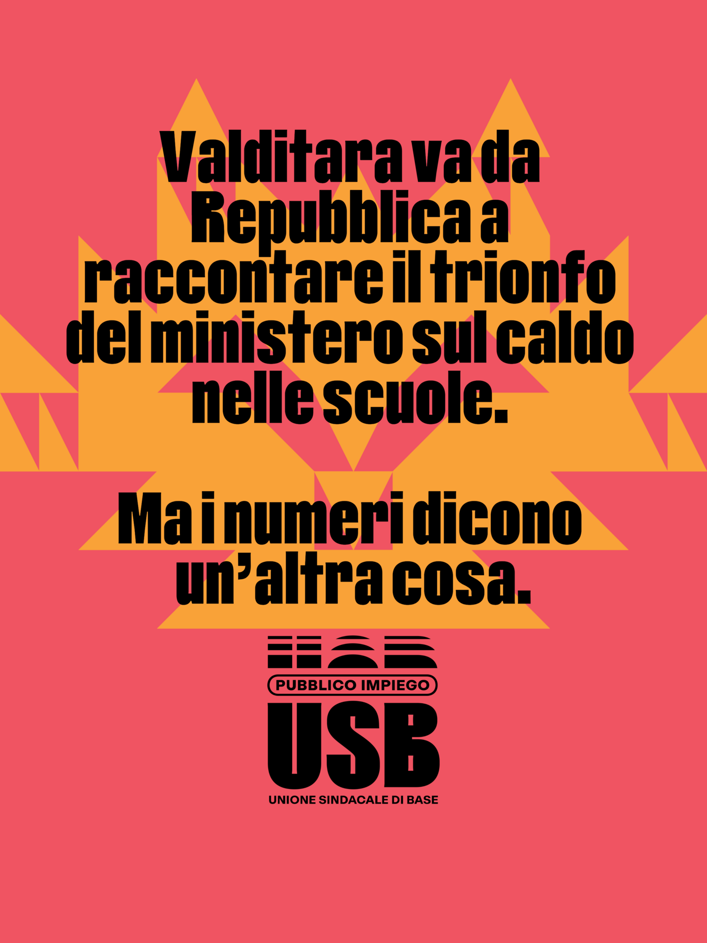 USB Scuola: tra propaganda e matematica creativa Valditara mente sul rientro a scuola