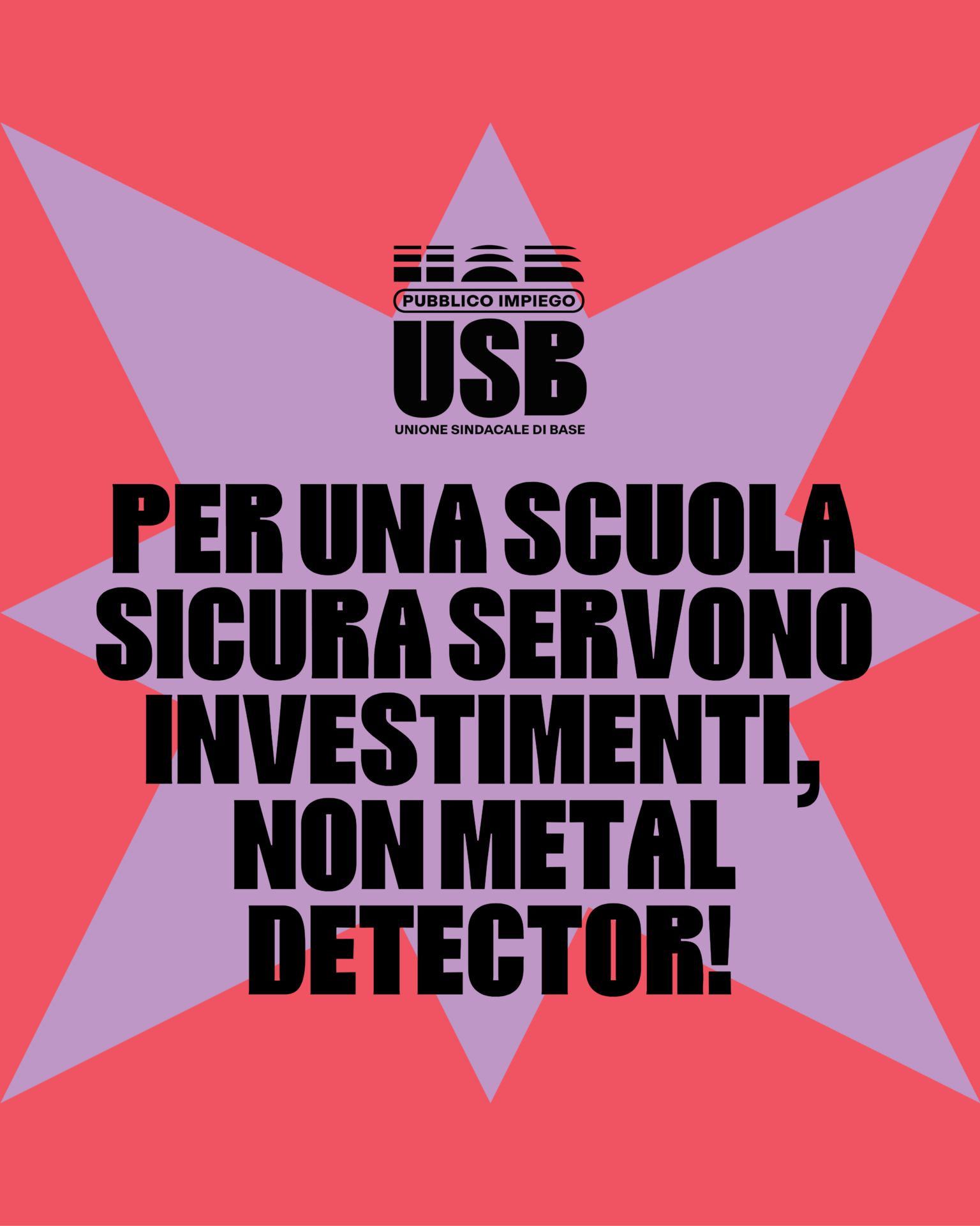Per una scuola sicura servono investimenti, non metal detector!