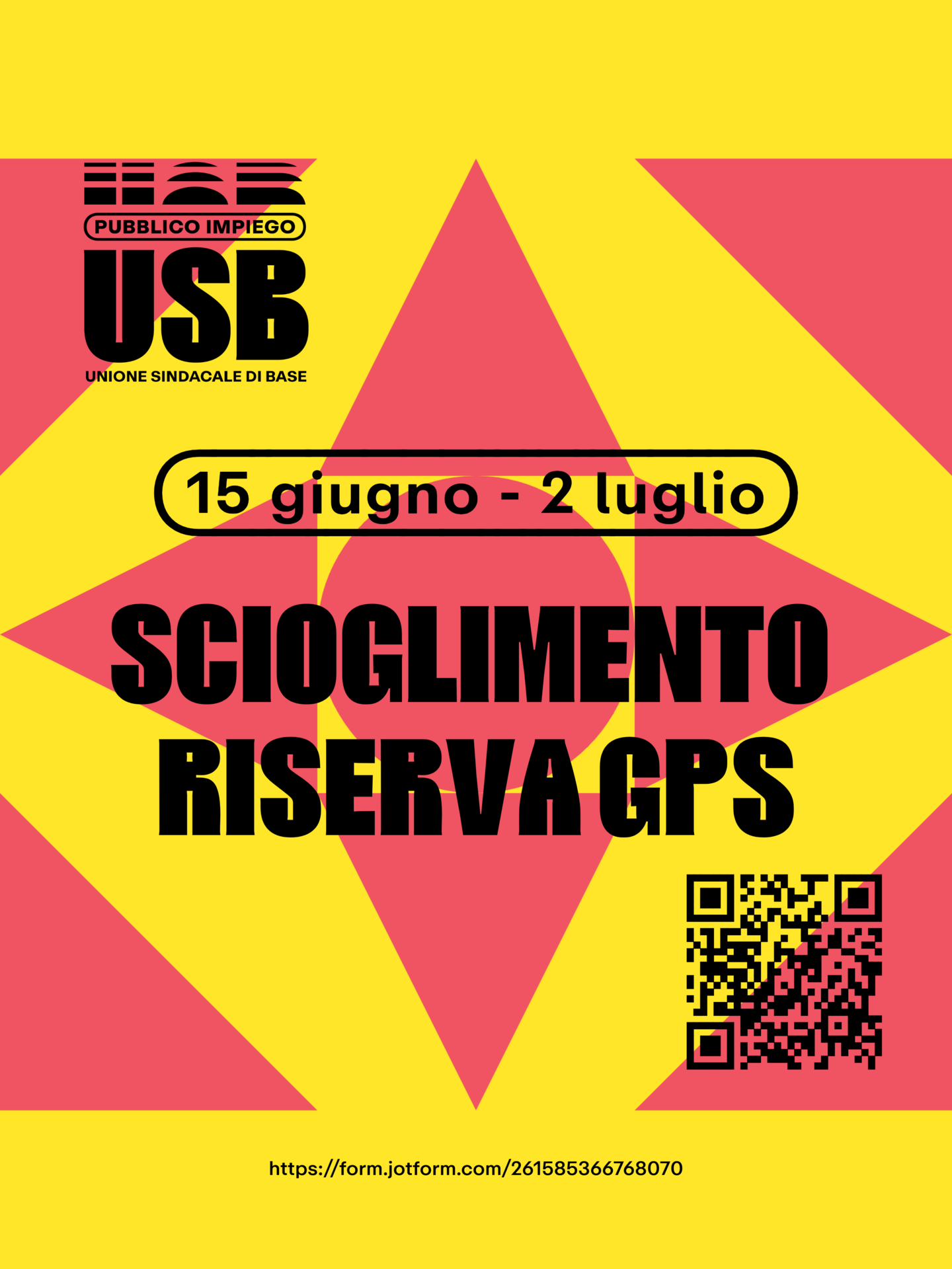 USB Scuola: sportello scioglimento riserve GPS