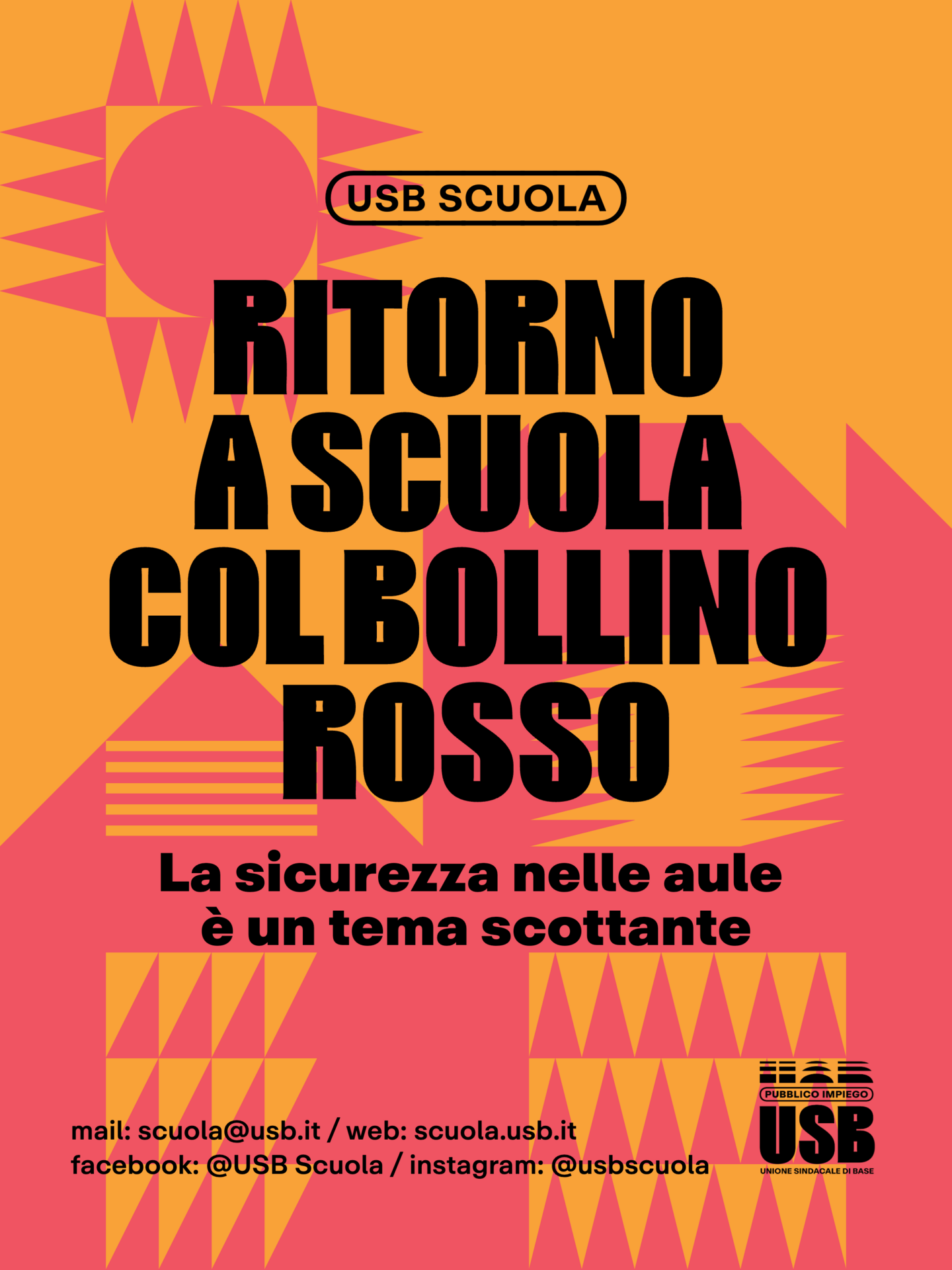 Parte la campagna "Ritorno a scuola col bollino rosso". La sicurezza nelle aule è un tema scottante!